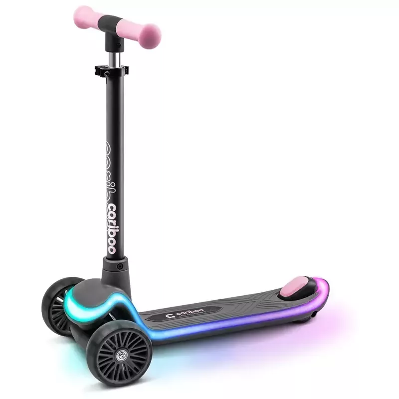 Cariboo LEDstar 3 wheel Scooter Pink
