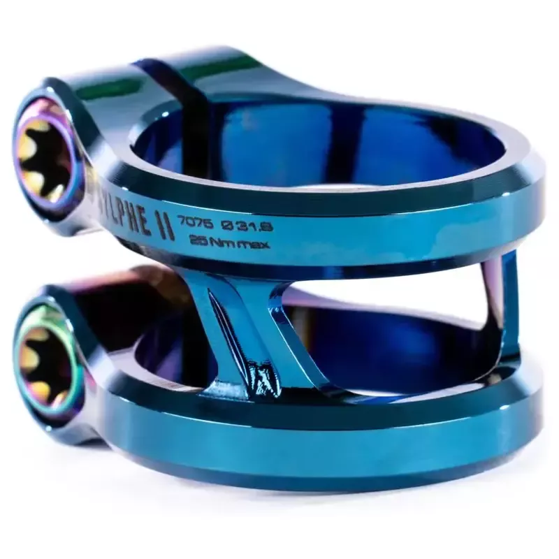 Ethic Sylphe Double Clamp V2 31.8 Chrome Blue