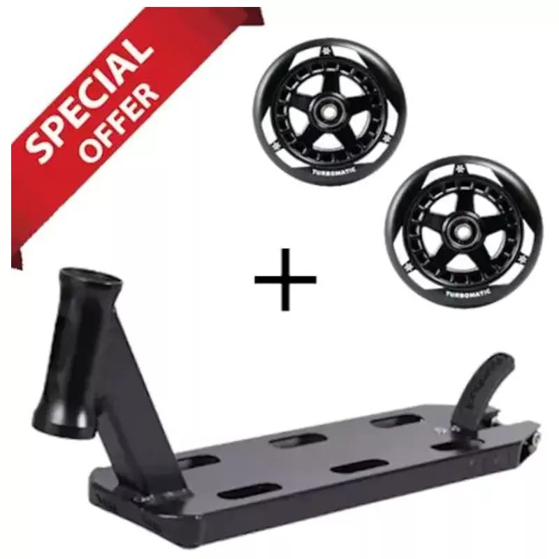 Longway Kaiza+ Deck Black + Union Turbomatic V2 Wheel 110mm Black