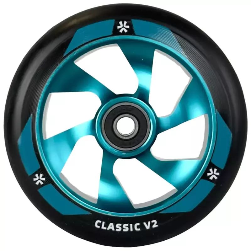 Union Classic V2 Pro Scooter Wheel 110mm Black/Polished Teal